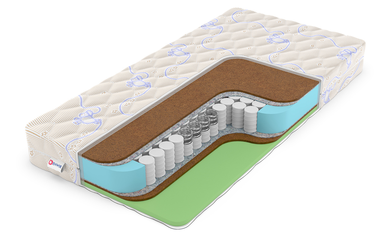 фото: Детский Матрас Denwir Baby Spring Middle Hard 14